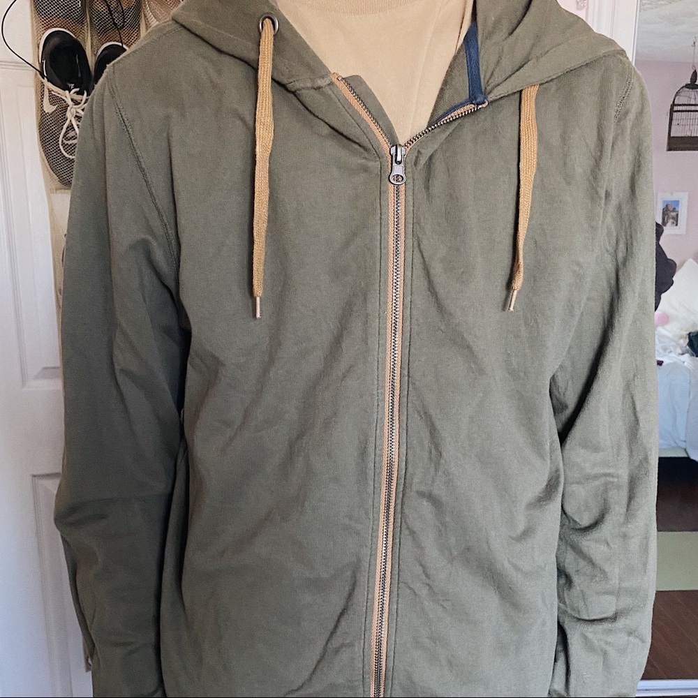 Green Zip Up Hoodie